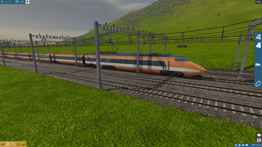 Jeu vidéo indépendant de train sur PC