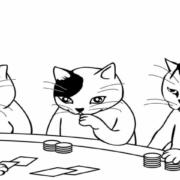 Animal voulant apprendre à bien jouer au blackjack, un jeu de cartes rentable.