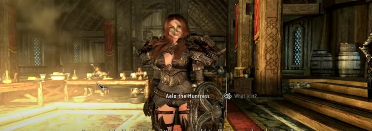 épouser la plus belle des femmes : Aela dans Skyrim