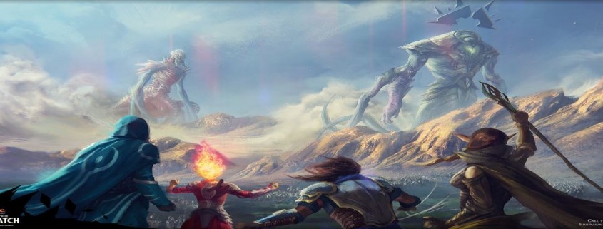 MTG : Premier tour avec phases de pioche, d'entretien, de combat, et fin. Jeu de cartes avec capacités activées.
